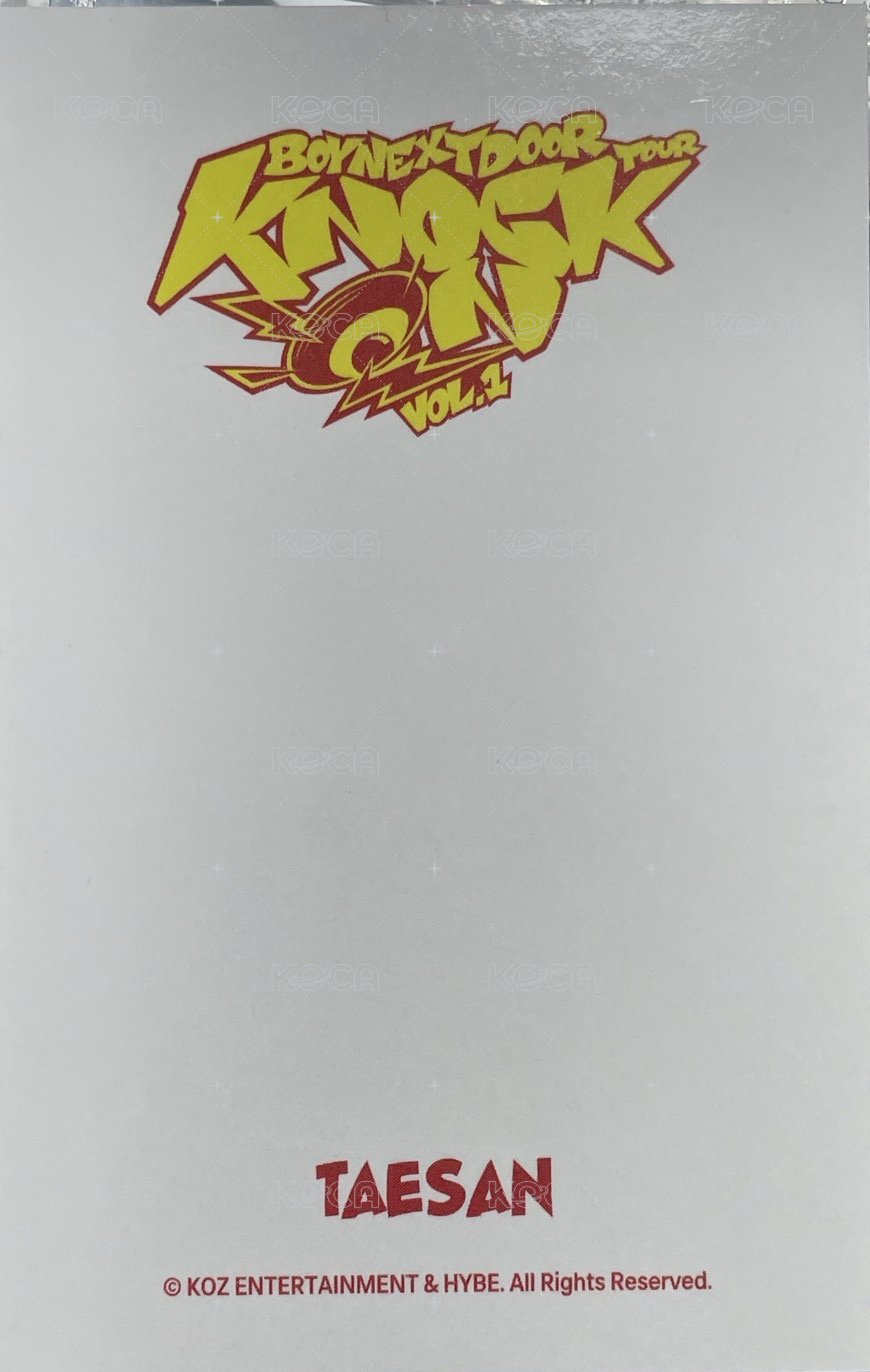 Knock On 巡迴 wvs 周邊卡 仁川周邊卡 外套卡 背面