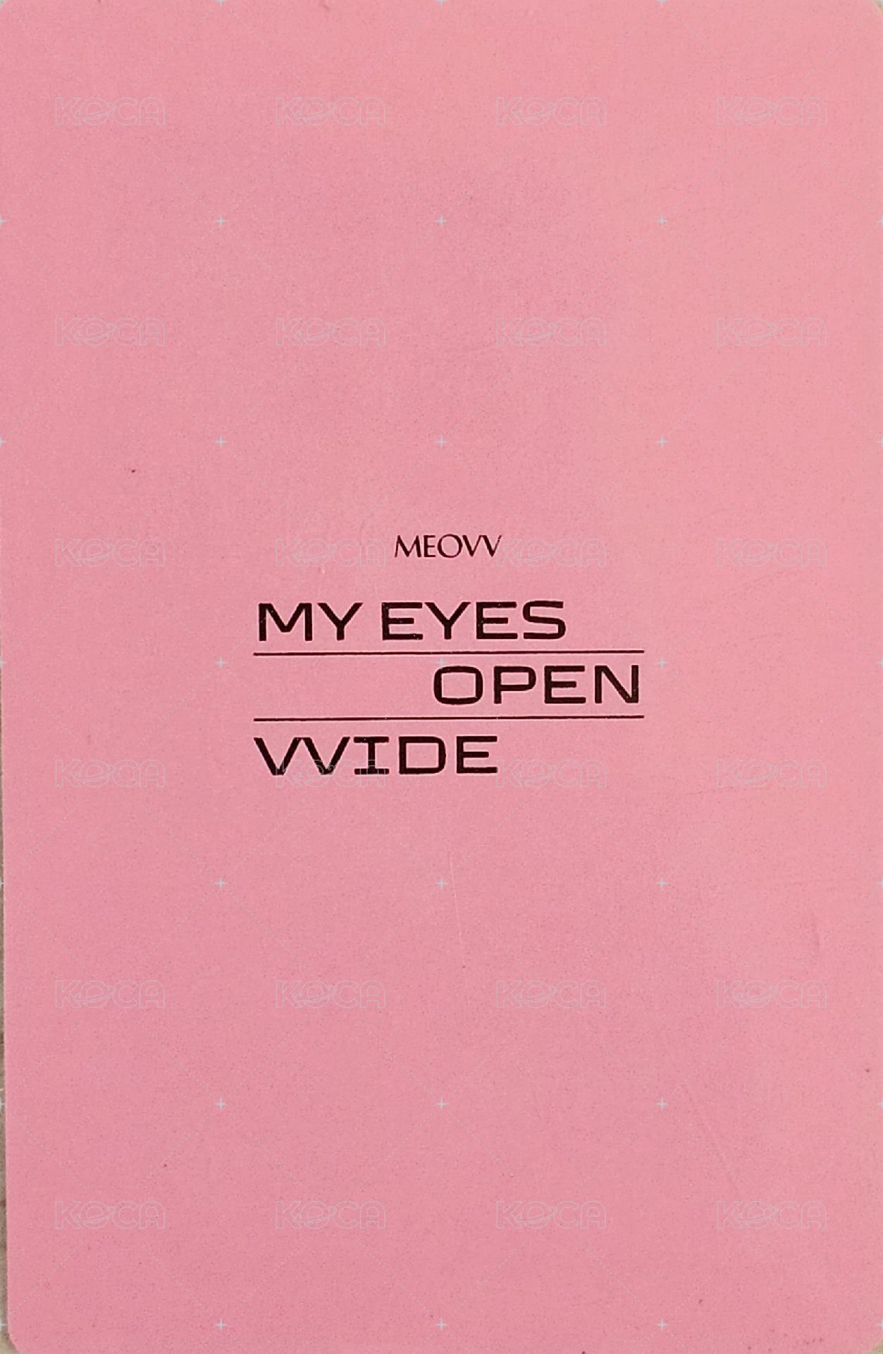 迷一 ArtisynX 香港 簽售卡  背面