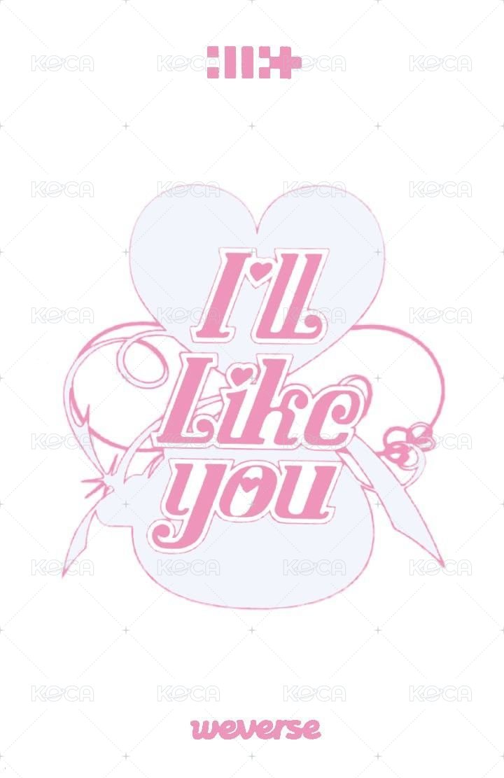 I'LL LIKE YOU wvs PB ver. 特典卡 快閃店A 背面