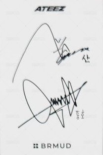 ATEEZ x BRMUD 代言卡  背面