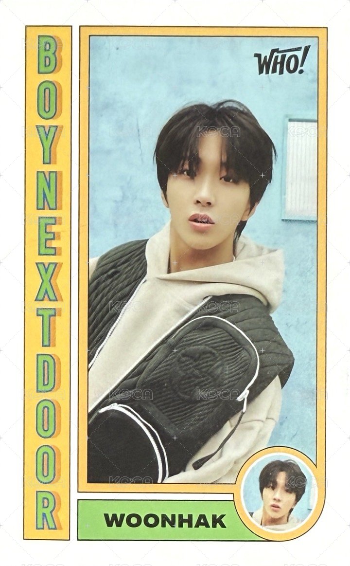 WHO! 專輯卡 介紹卡 正面