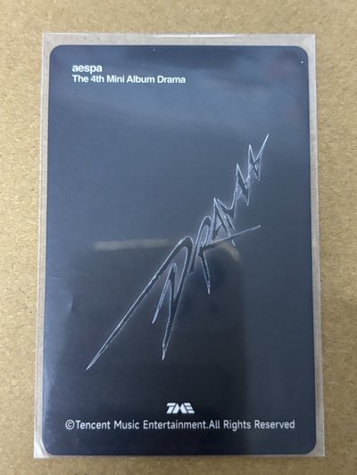 aespa Winter 冬冬 Drama QQ音樂 星光卡 四星冬