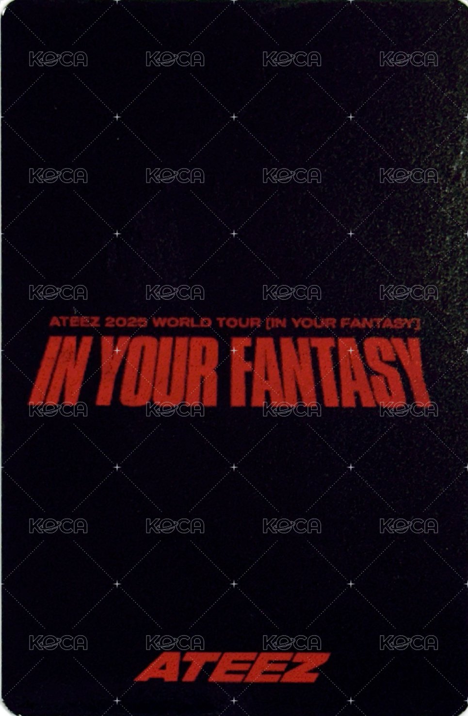 IN YOUR FANTASY 隨機卡 日本場周 背面