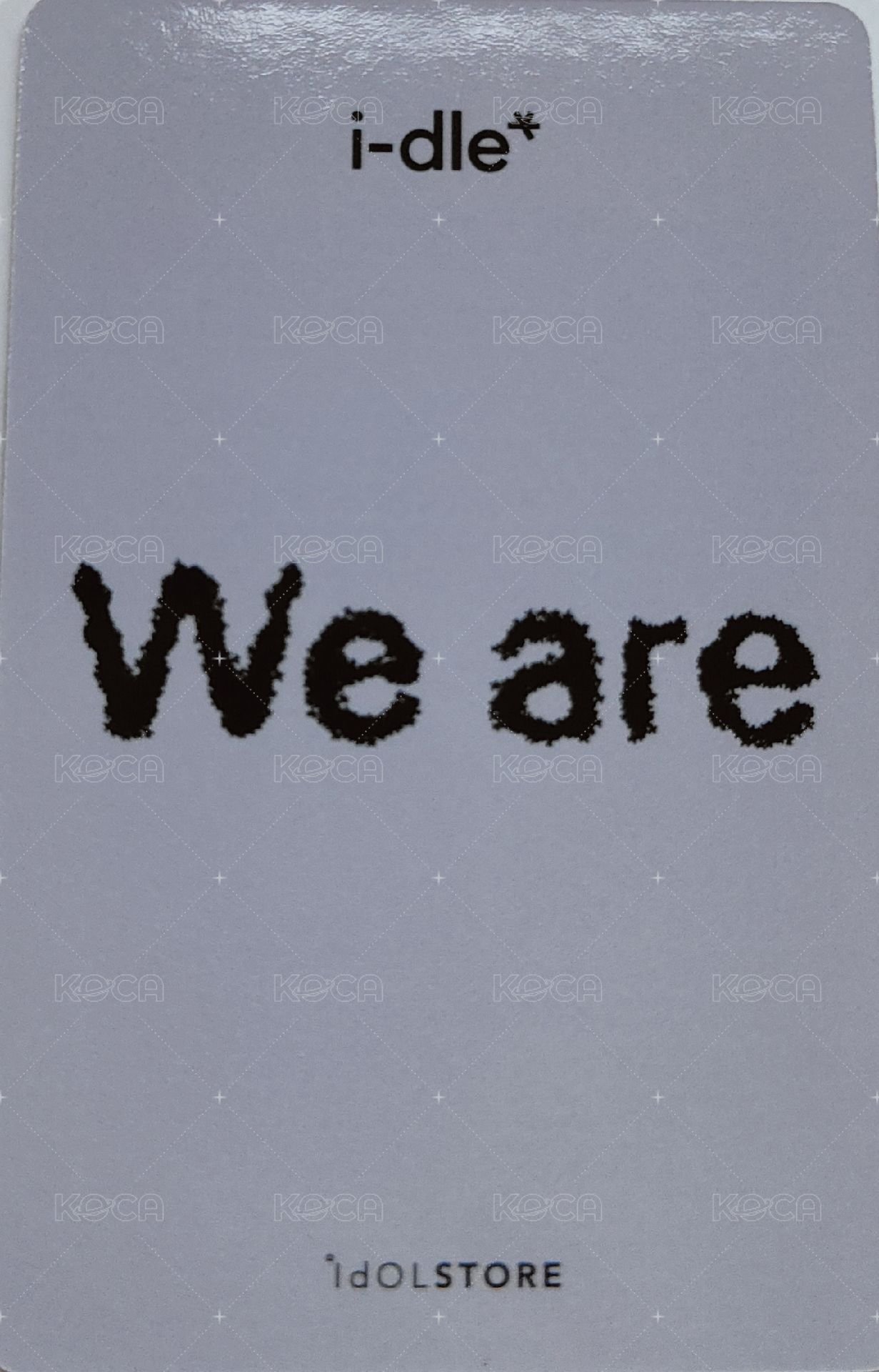 We are 偶店 簽售卡  背面