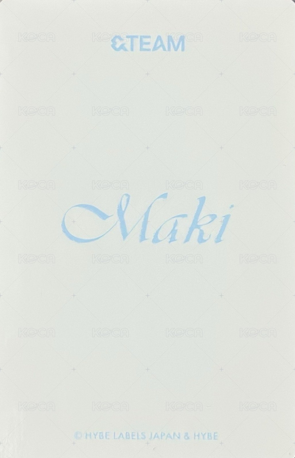 雪明 隨機卡  背面