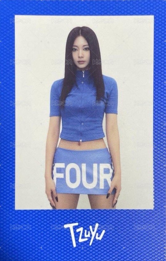 正規四 專輯卡 Polaroid ver. 藍版 固配 正面