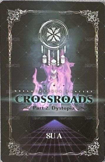 Crossroad線上演唱會 周邊卡  背面