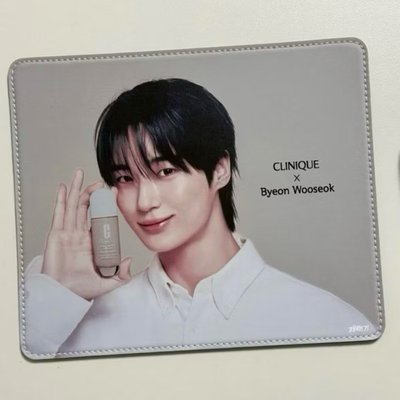 邊佑錫 Clinique倩碧 滑鼠墊 + Olens 第二版 鐵盒組 合售