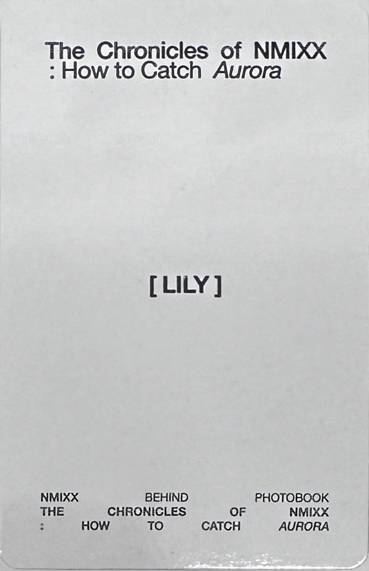 極光寫真 周邊卡 固配 背面