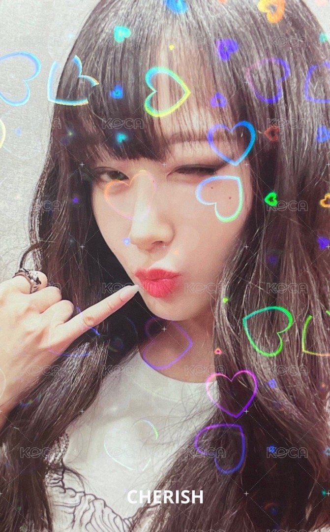 MY WORLD kms 特典卡 預售吉 愛心閃吉 正面