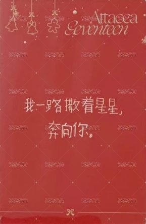 MINI9 yzy F 簽售卡 聖誕中文卡背 背面