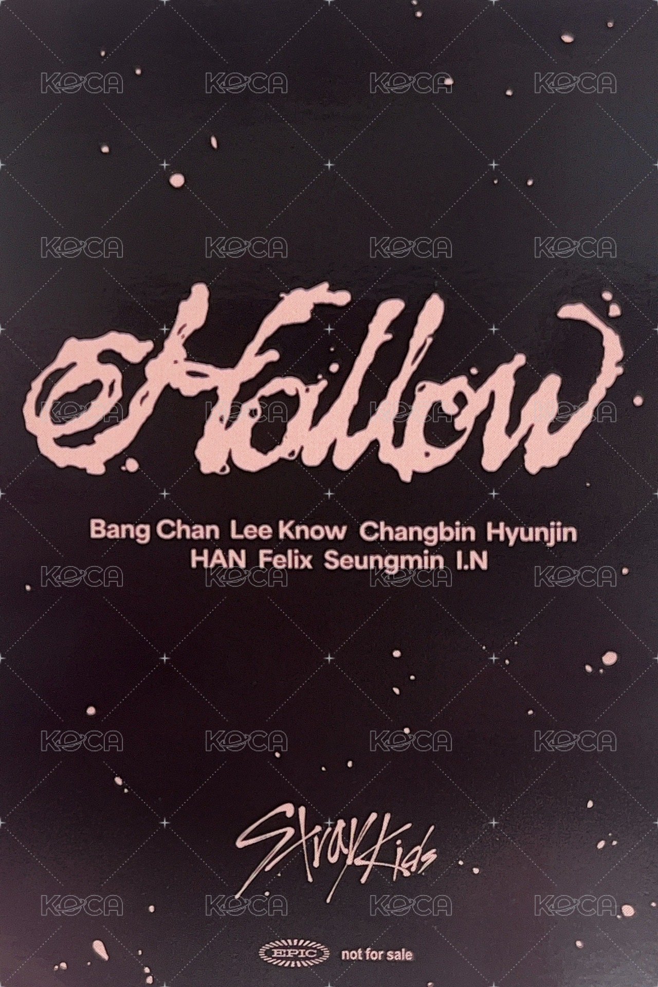 Hollow JYP JAPAN Fanclub 特典卡  背面