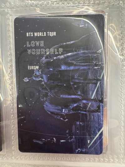 BTS 防彈少年團 金泰亨 V 歐洲藍光 小卡 歐藍泰