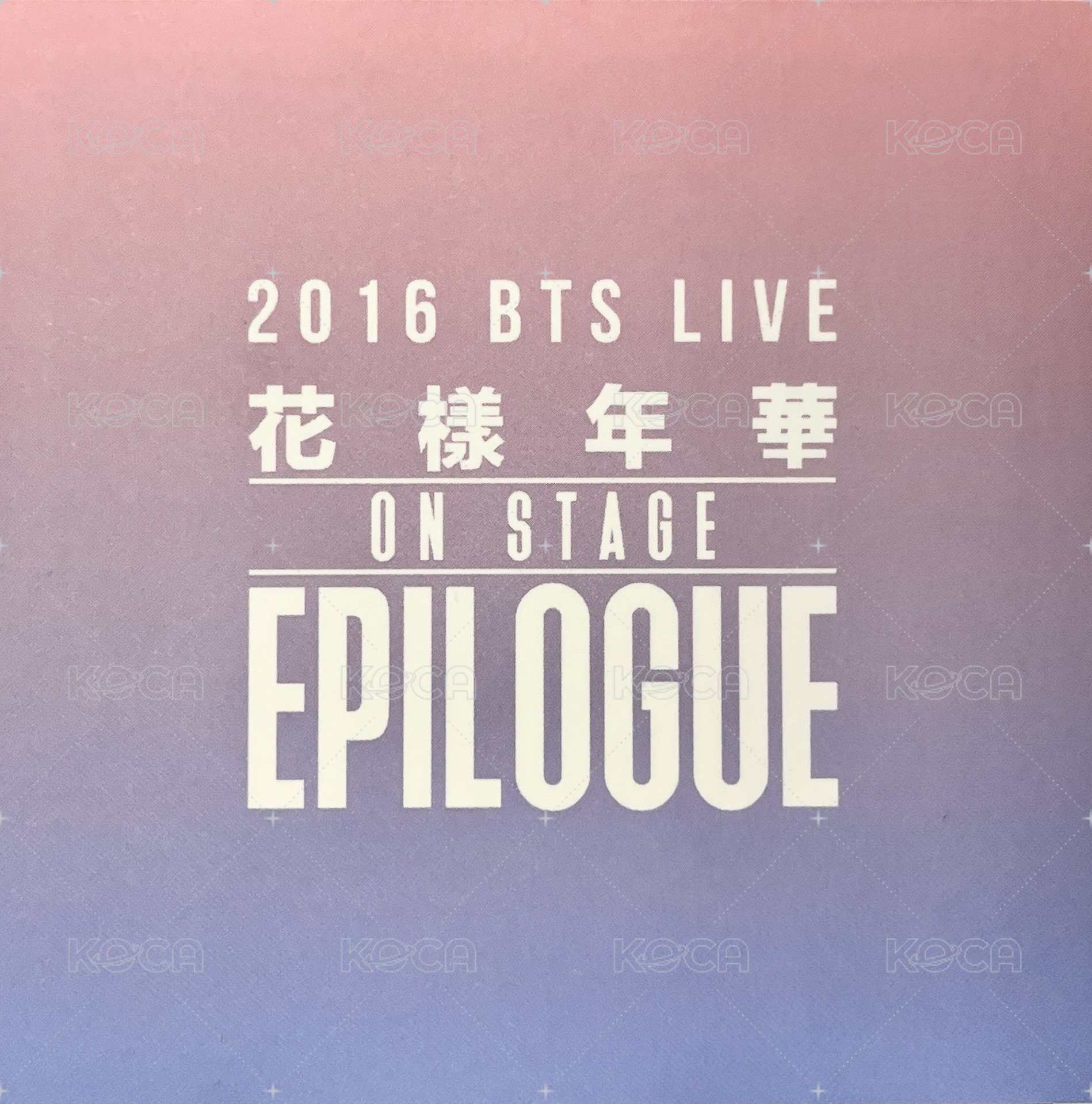 16OS 演唱會 DVD / CD 卡 普版方卡 背面