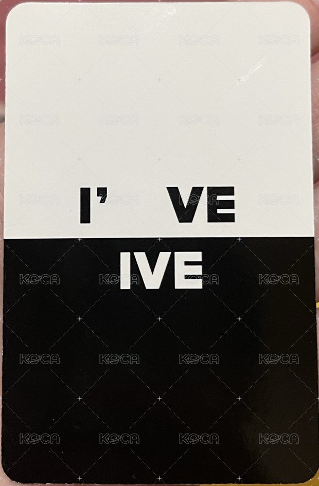 I've IVE 專輯卡  背面