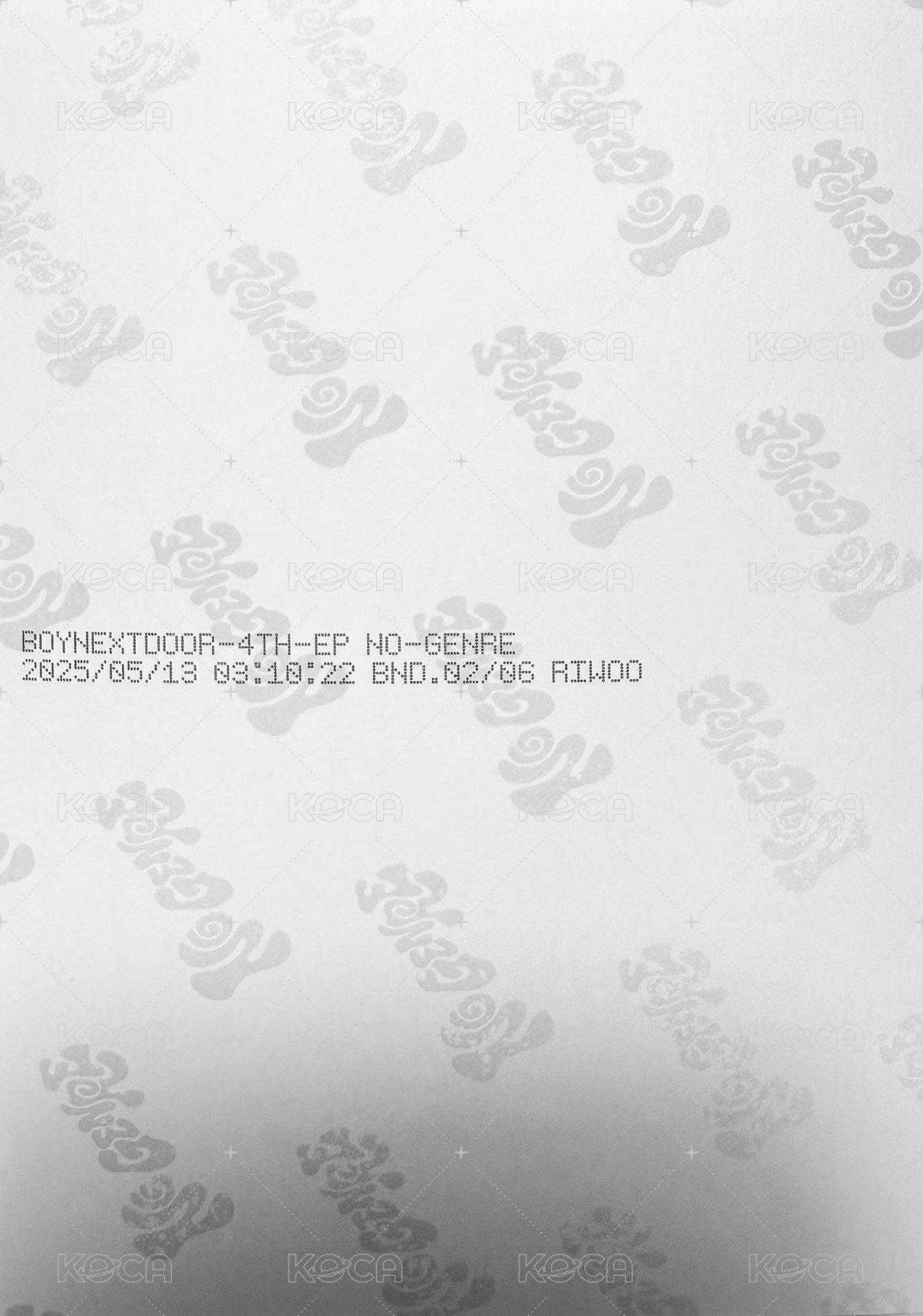 No Genre 明信片 綠版明信片 背面