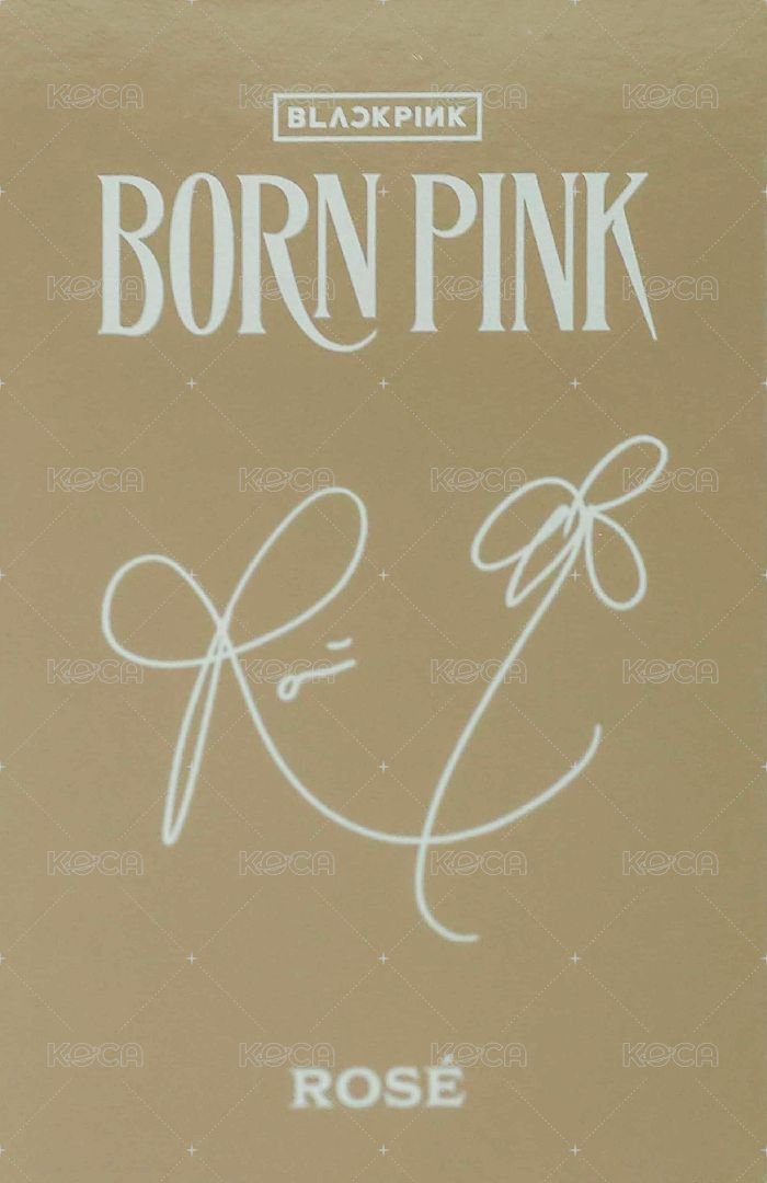 BORN PINK 周邊卡 BORN PINK 照片套裝卡 背面