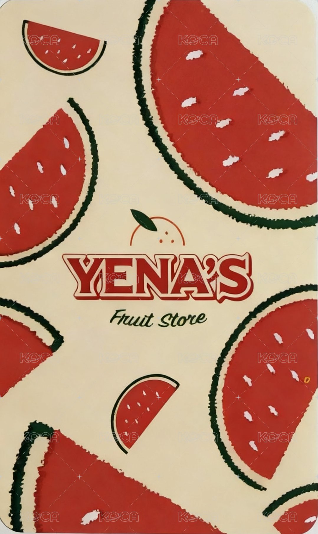 23‘年曆 el 特典卡 西瓜 背面