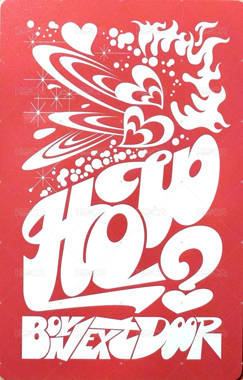 HOW? 專輯卡 FIRE ver. 背面