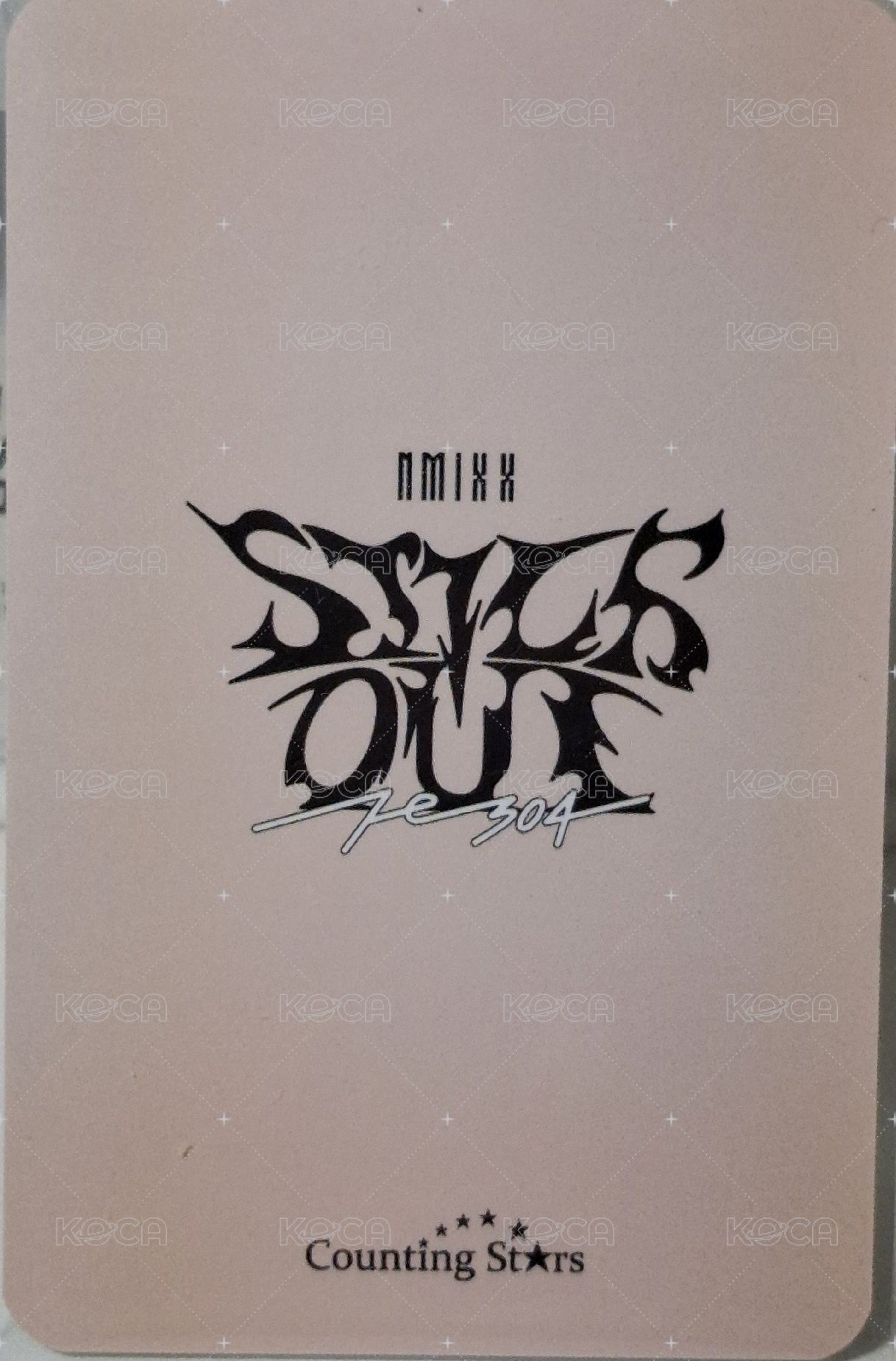 STICK OUT 數星星 幸運卡 比心莉 平安夜莉 背面