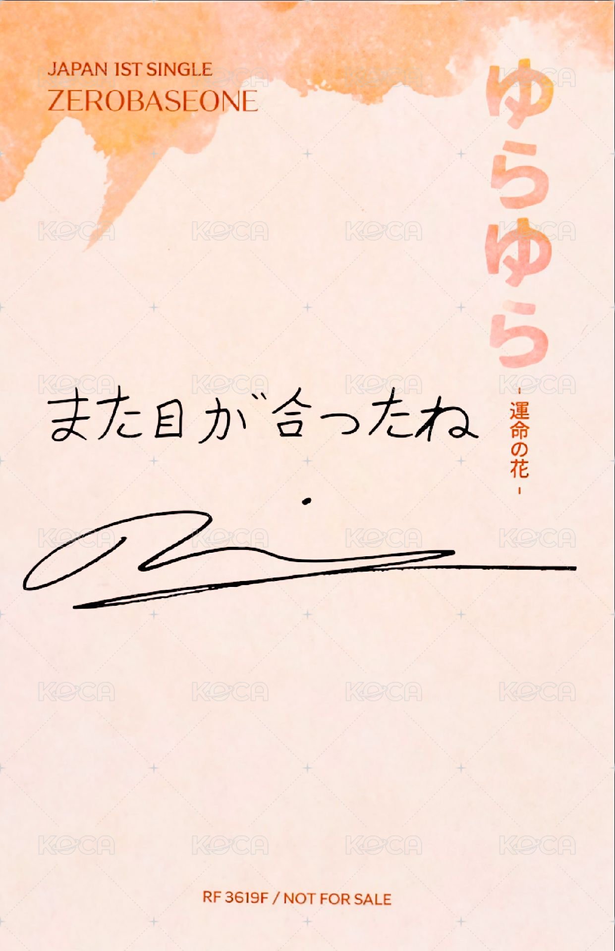 日專 專輯卡 初回A ver. 背面