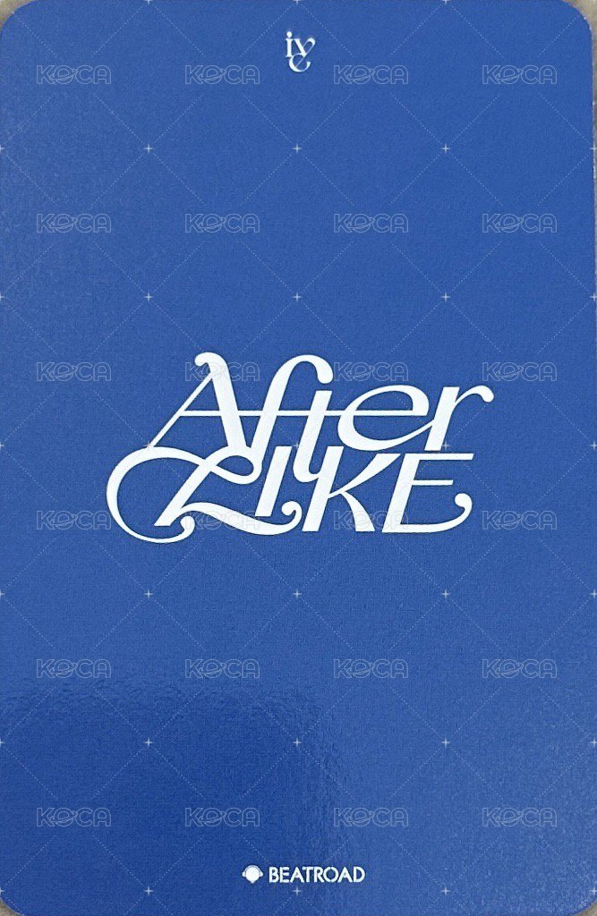 After LIKE br 簽售卡  背面