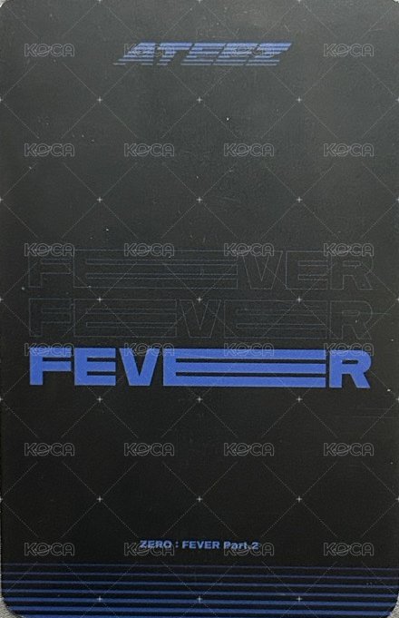 FEVER pt.2 k4 特典卡  背面