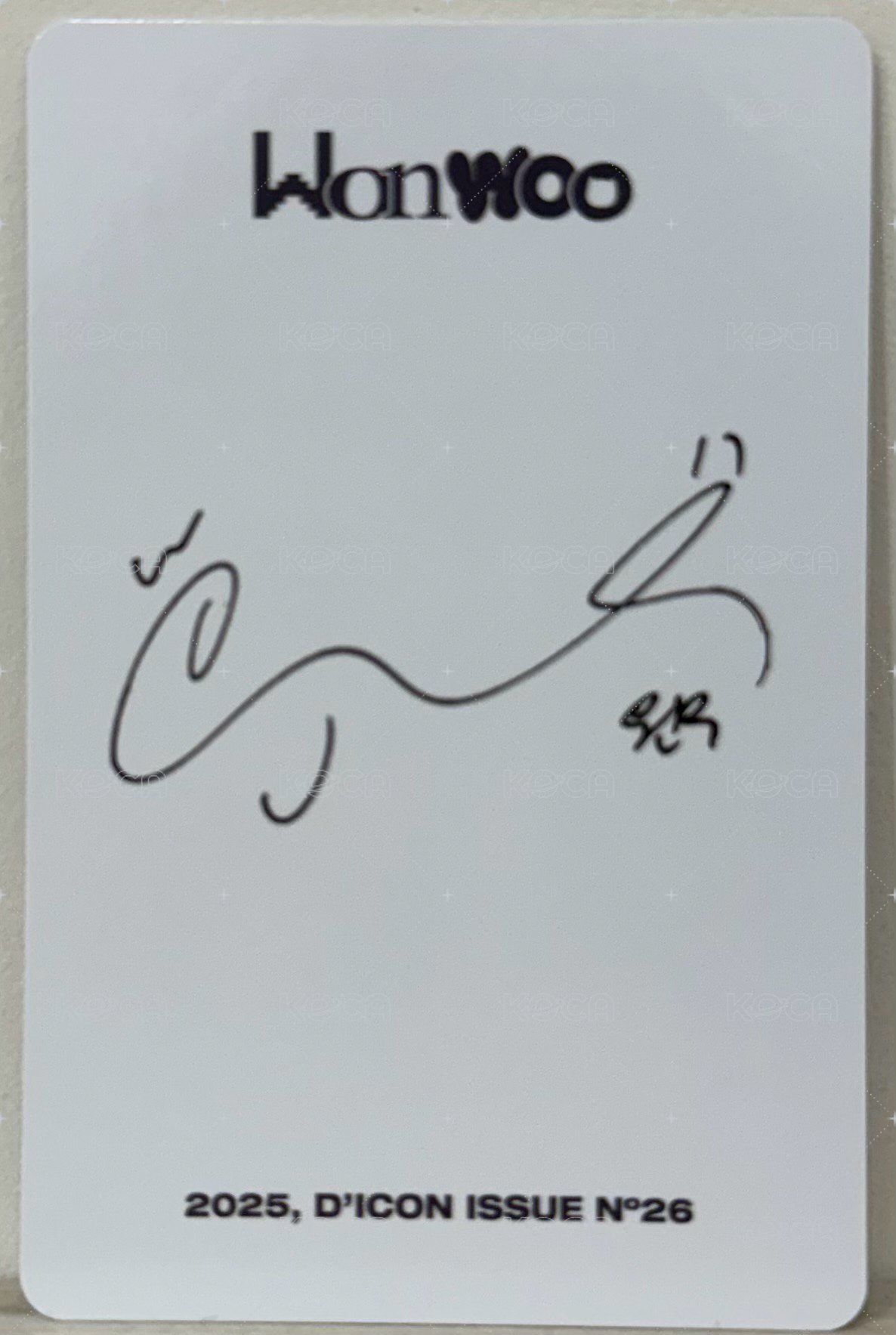 D社珉佑雜誌 D社 特典卡  背面