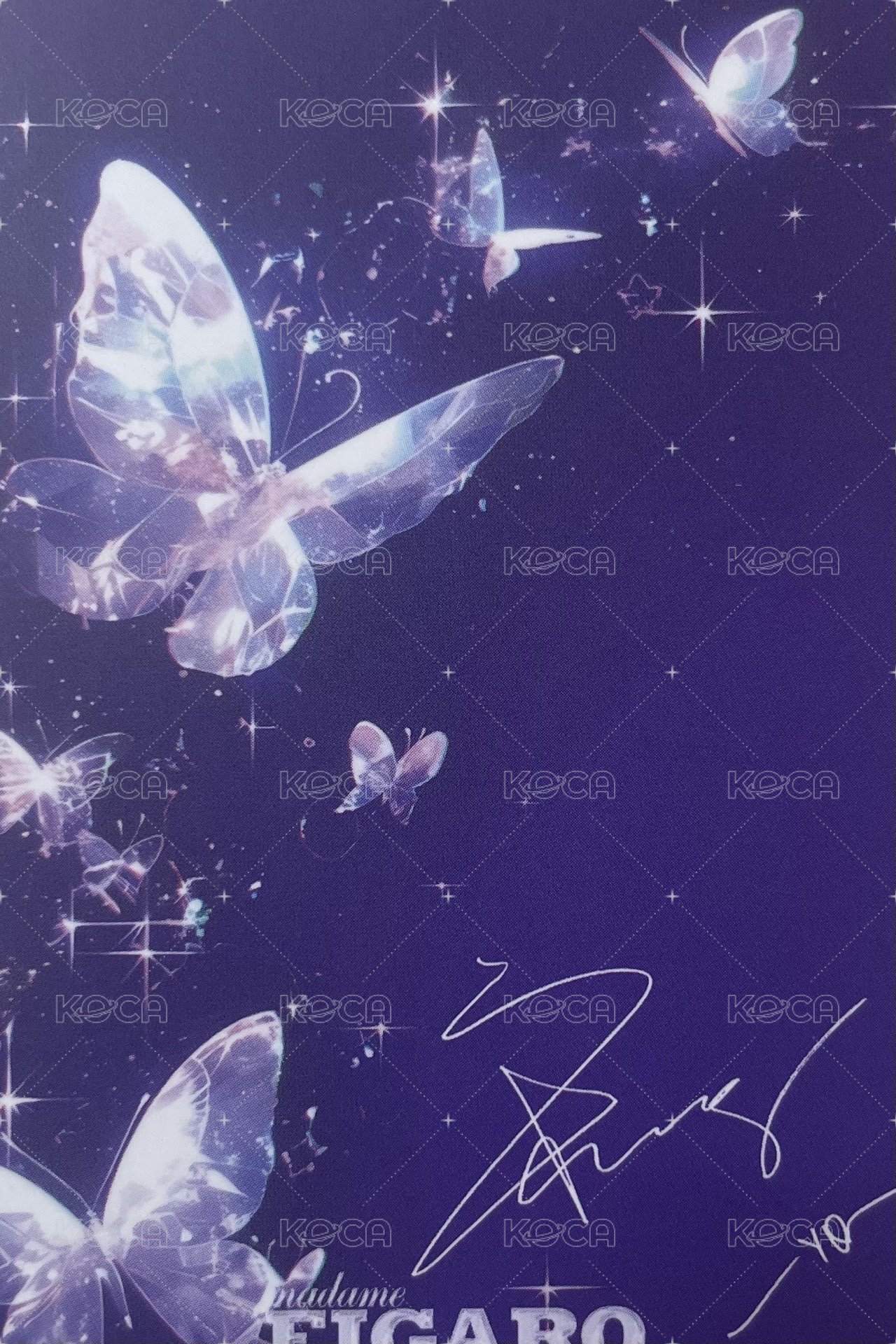 雜誌卡 費加羅 雨琦 背面