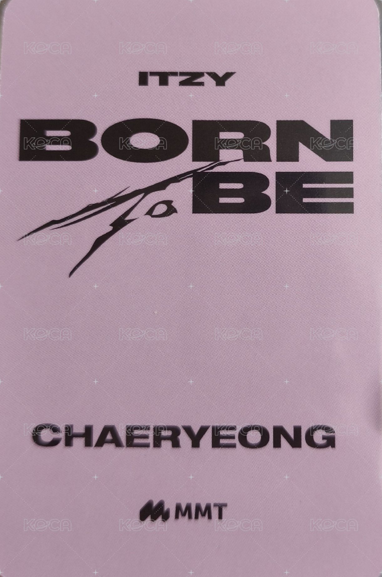 BORN TO BE mmt 2.0 簽售卡  背面