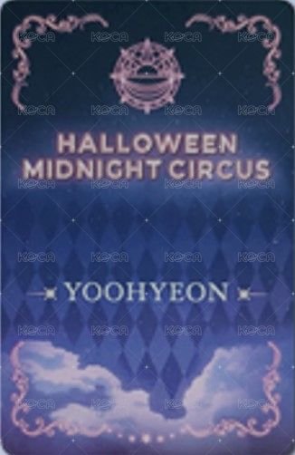 2021萬聖節線上演唱會 mmt 周邊卡  背面