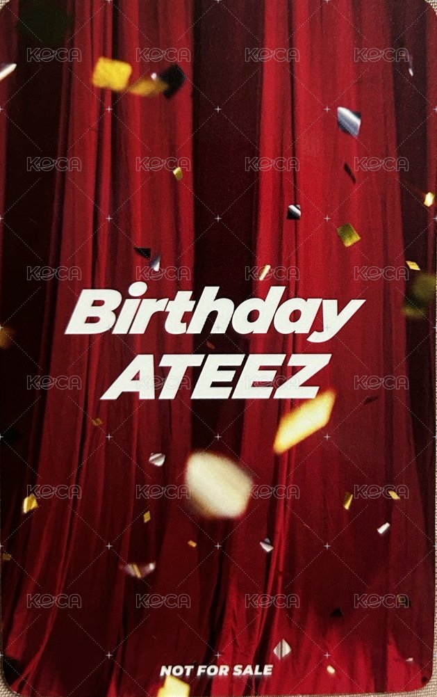 Birthday 環球 幸運卡  背面