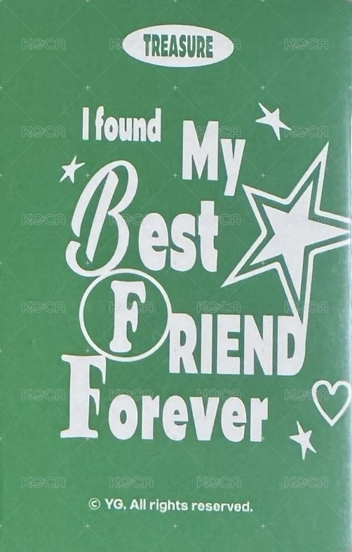 BEST FRIEND FOREVER 隨機卡 隨機卡包 BestFriend ver. 背面