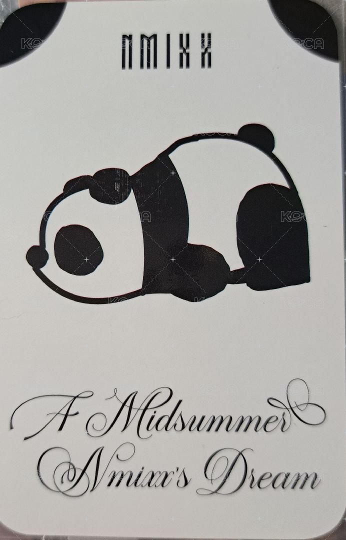 仲夏夜 楠藝 簽售卡 熊貓友 背面