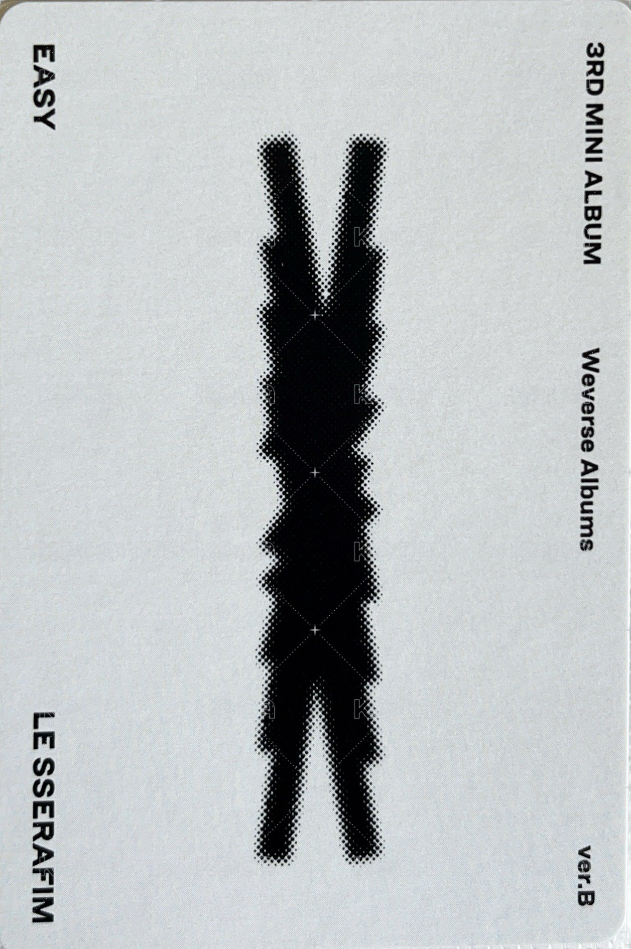 EASY 專輯卡 電子專verB 背面