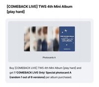 Play Hard Comeback Live 直播卡 PB版