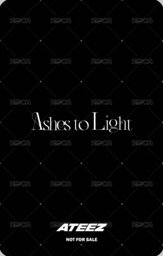 Ashes to Light mora 抽選卡  背面