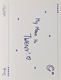 Day & Night 專輯卡 Ever Music版 Night ver. 手寫卡