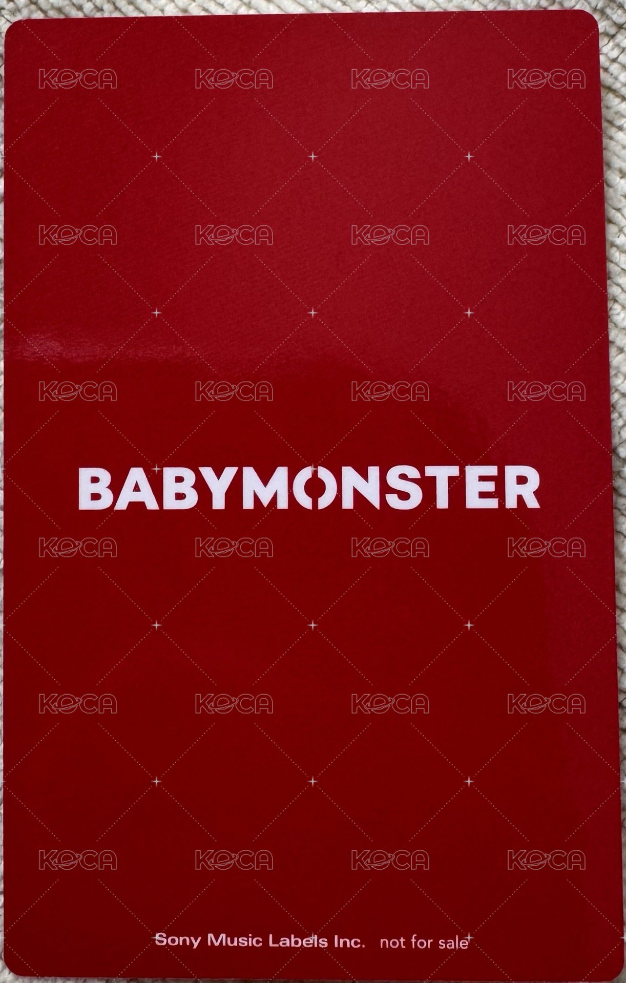 25’世巡 yg 特典卡 日本展會場限 Ahyeon ver.A 背面