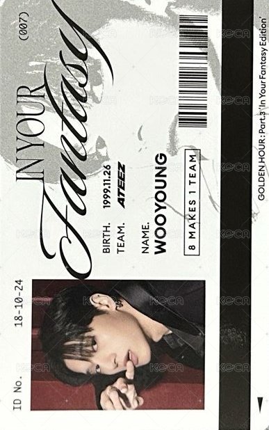 ATEEZ x OUR Bakery IN YOUR FANTASY Collab 任務卡  正面