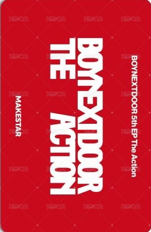 The Action ms 預售 特典卡 閃卡 團卡 背面