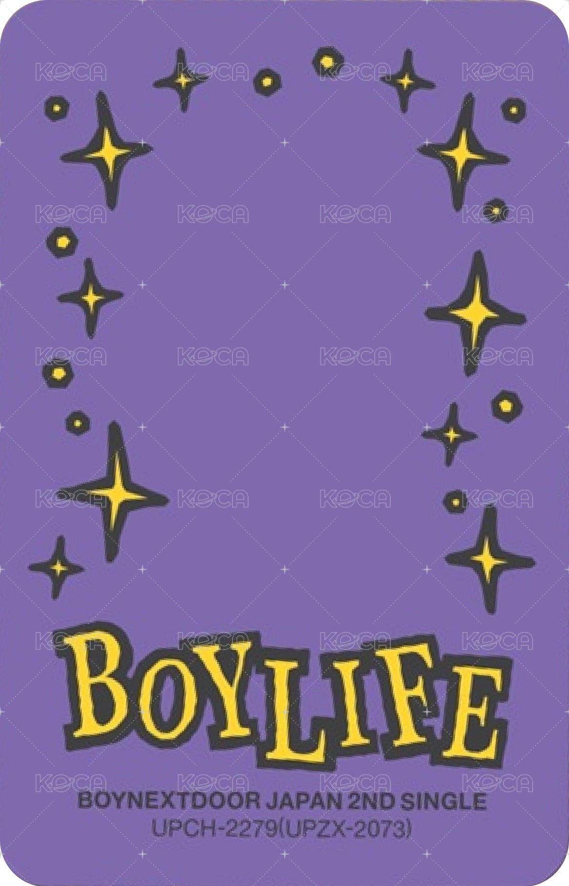 BOYLIFE 專輯卡 通常盤 閃卡 2 背面
