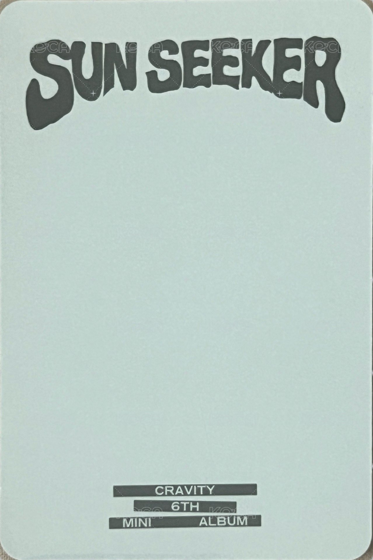 SUN SEEKER 專輯卡  背面