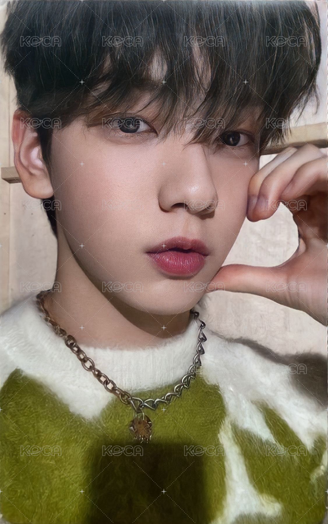 SWEET 日咖 幸運卡 綠毛衣彬 正面