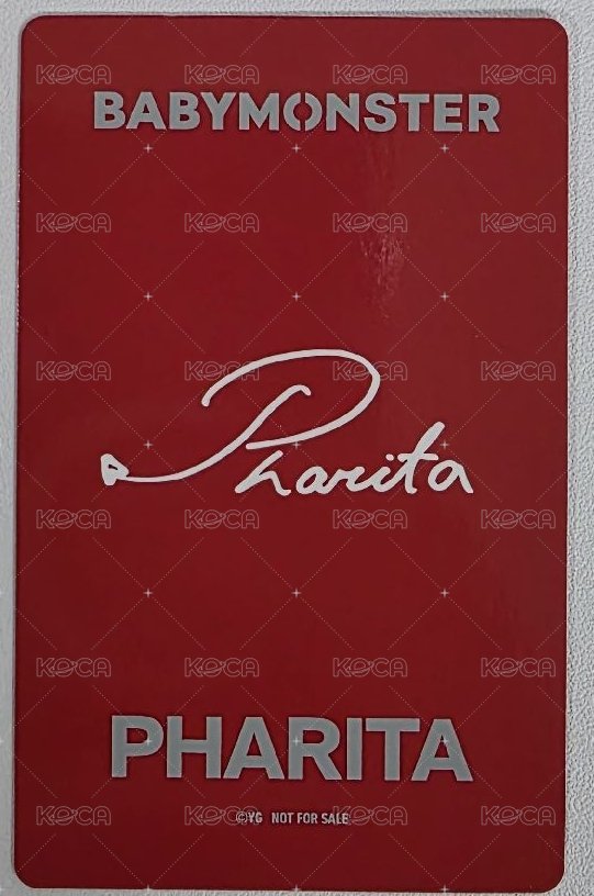 BABYMONS7ER yg 滿額卡 24’FM 滿額卡 日本見面會快閃滿額塔 背面