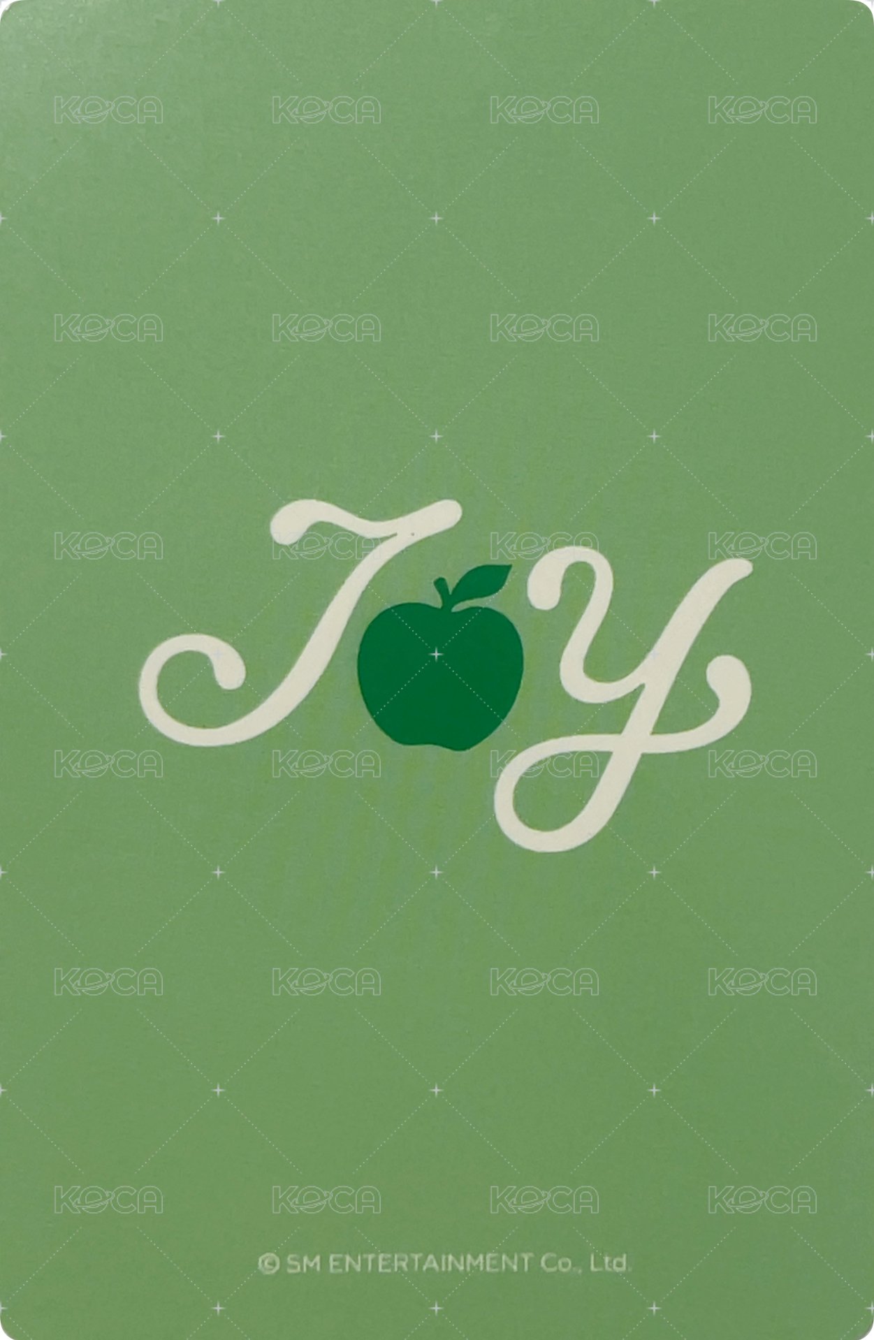 From JOY, with Love k4 預售（PB) 特典卡  背面