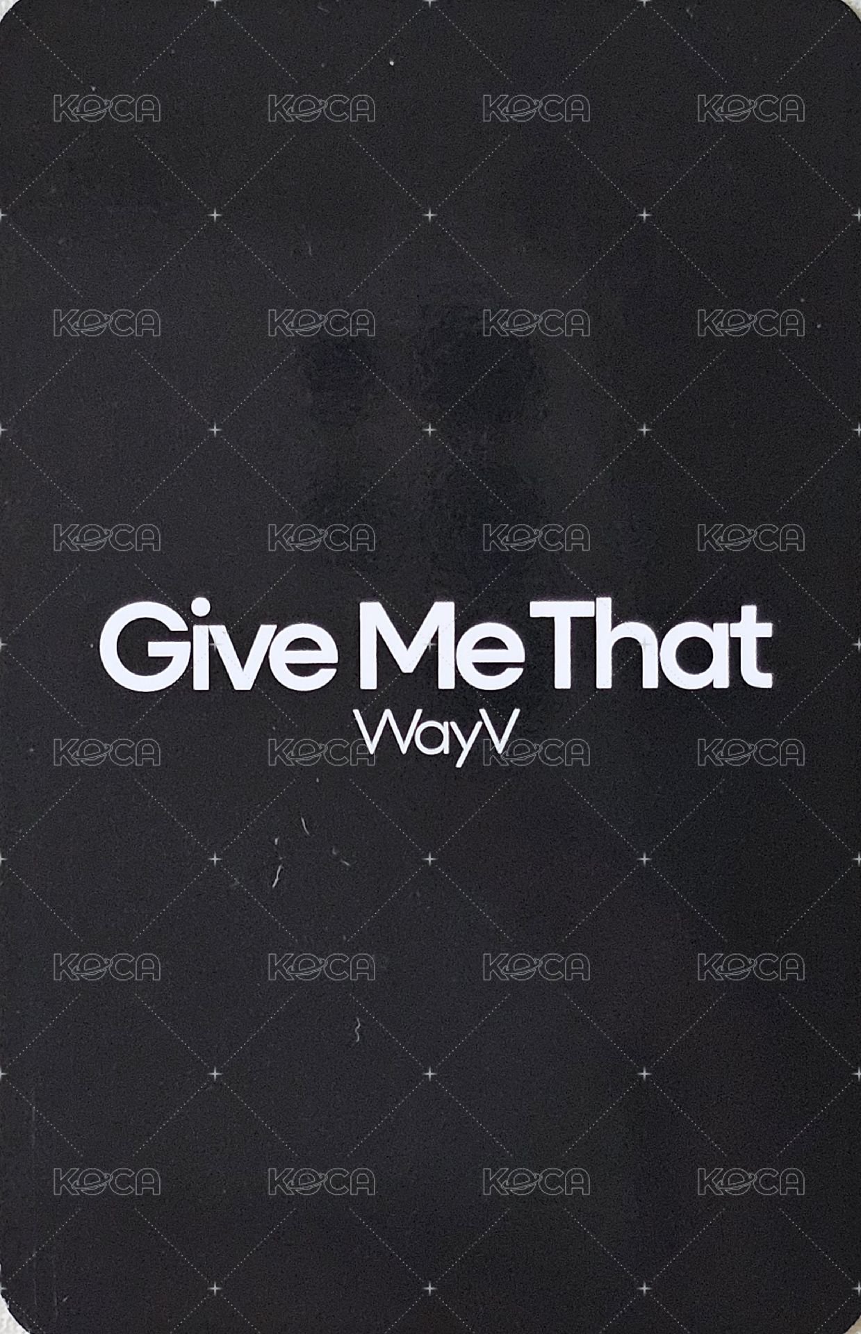 Give Me That mumo 特典卡  背面