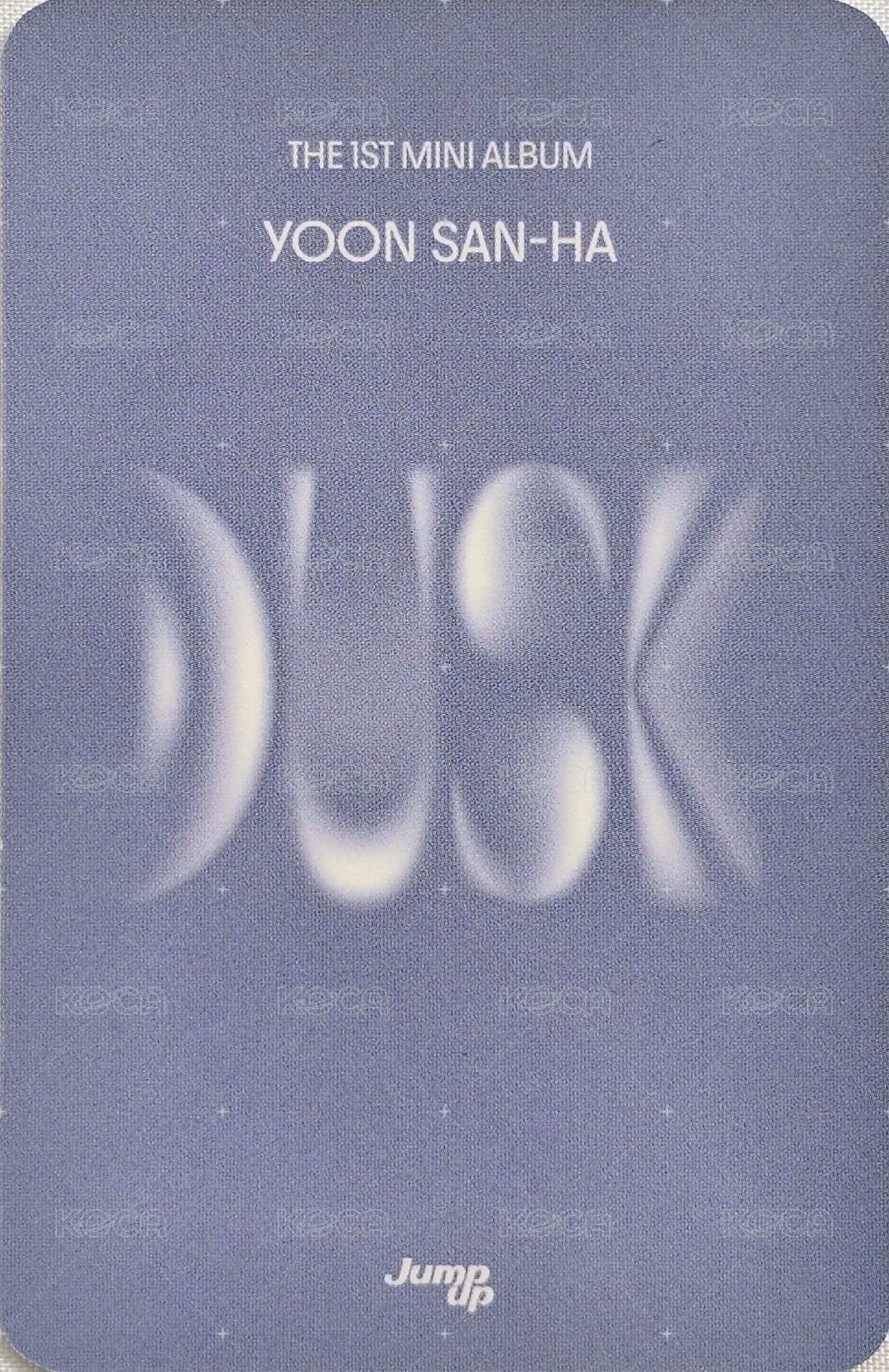 DUSK ju fs 2.0 簽售卡  背面