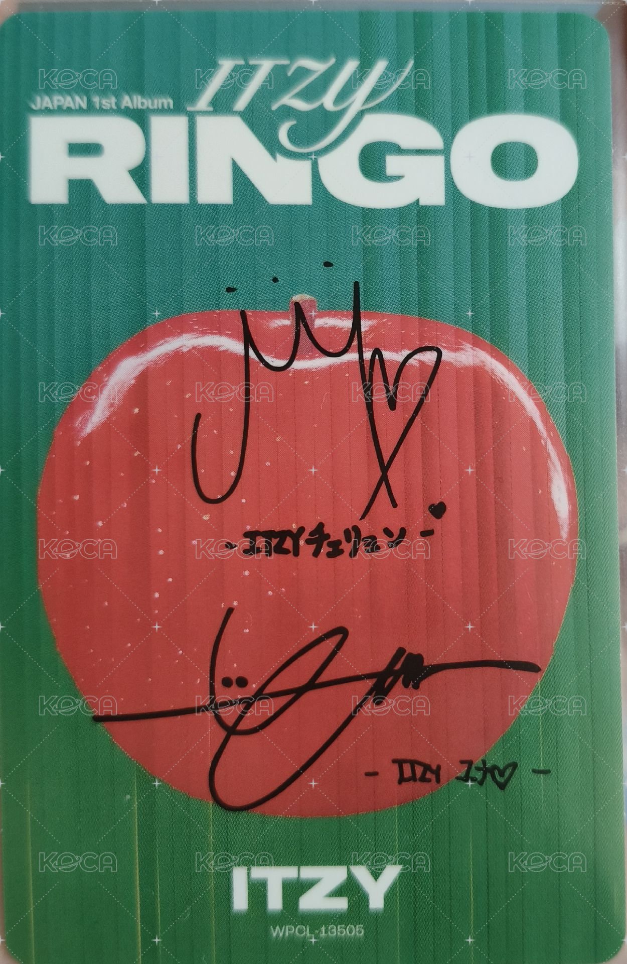 RINGO 專輯卡 初回B 雙人卡 背面