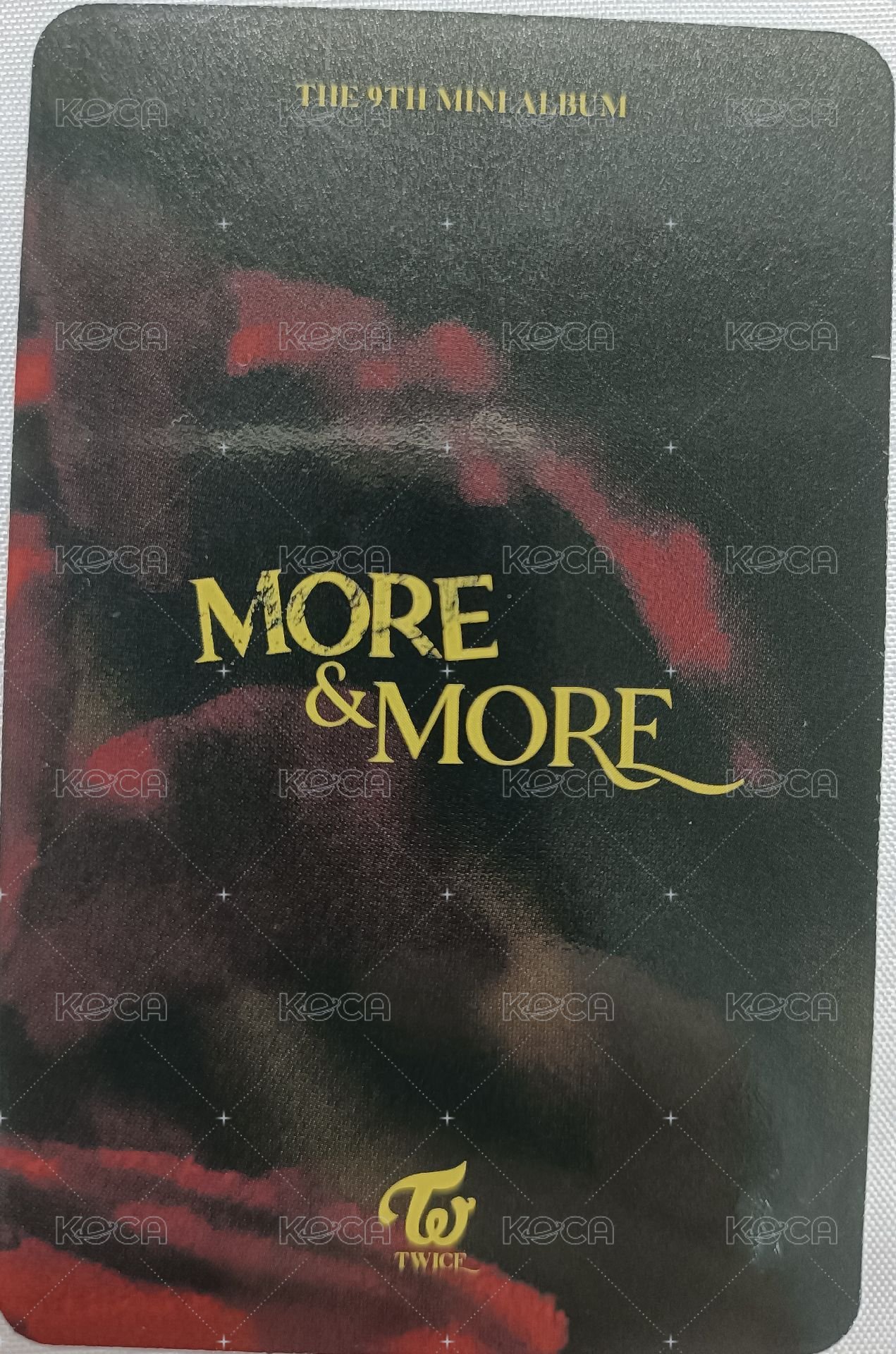 MORE & MORE 專輯卡  背面